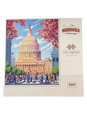Boardwalk Iconic Places- U.S. Capitol 500-Piece Puzzle